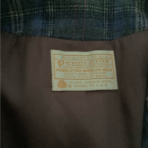 Pendleton virgin wool blazer vintage s m l plaid - Picture 2 of 6